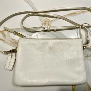 T-Tahari White Crossbody Bag
